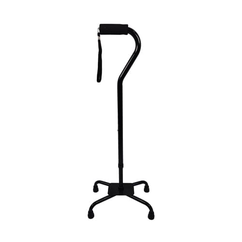 Complete Medical Mobility Products Quad Cane, Large Base, Black by Blue Jay Brand