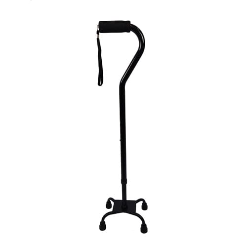 Complete Medical Mobility Products Quad Cane, Small Base, Black by Blue Jay Brand