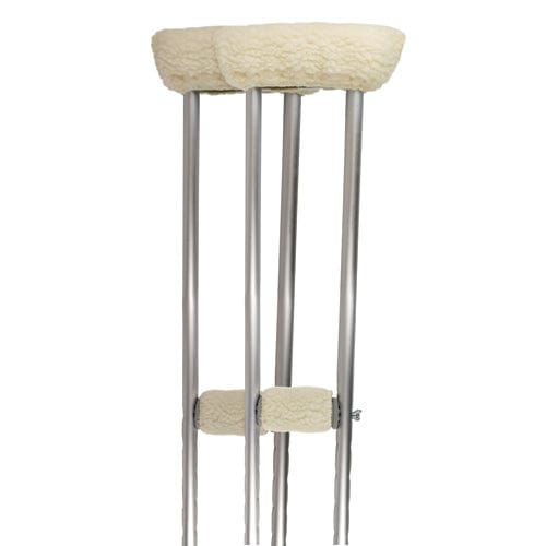 Complete Medical Mobility Products Soft n' Plush Comfort Crutch Fleece Covers Set