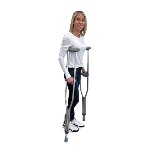 WALK WITH ME Aluminum Adj Crutches - Adult, Cs/8pr