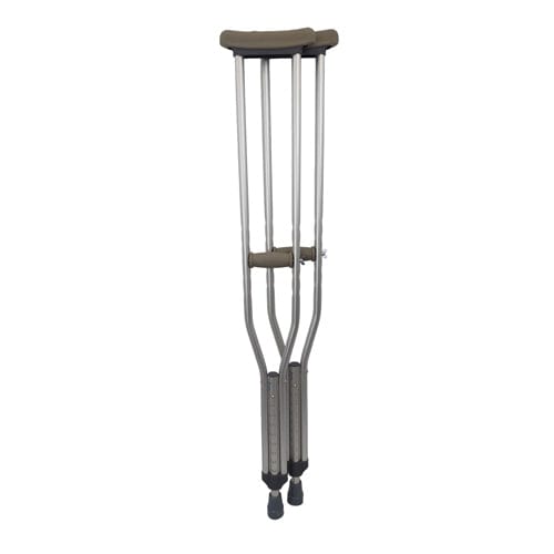 Complete Medical Mobility Products WALK WITH ME Aluminum Adj Crutches - Adult, Cs/8pr