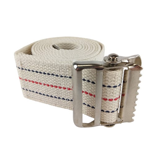 Complete Medical Mobility Products Gait Belt w/Metal Buckle 2x60" Striped Blue Jay Brand
