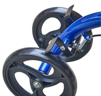 Complete Medical Mobility Products Keep Me Moving Steerable Folding Knee Scooter - BlueJay