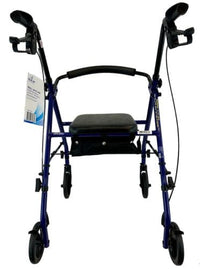 Complete Medical Mobility Products ROLL WITH ME Steel Rollator w/6" Wheels, K/D, Blue, Case/2