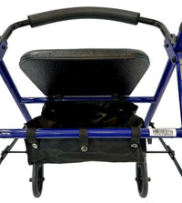 Complete Medical Mobility Products ROLL WITH ME Steel Rollator w/6" Wheels, K/D, Blue, Case/2