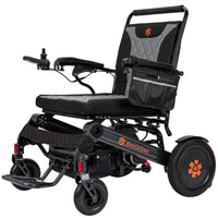 Fold and Travel Electric Wheelchair Heavy Duty Electric Wheelchair 22" Wide Seat Foldable Power Wheelchair 500 lbs Weight Capacity