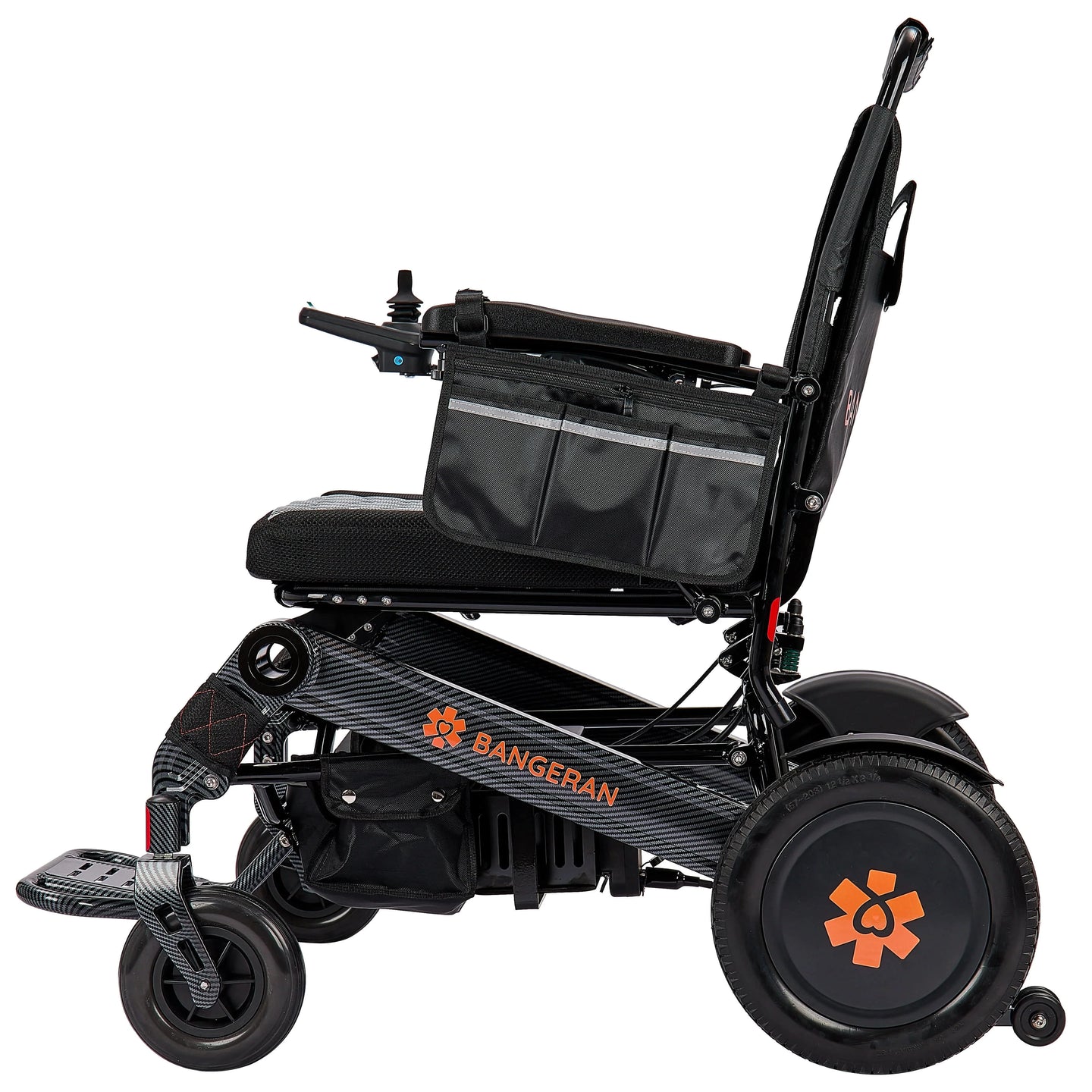 Fold and Travel Electric Wheelchair Heavy Duty Electric Wheelchair 22" Wide Seat Foldable Power Wheelchair 500 lbs Weight Capacity