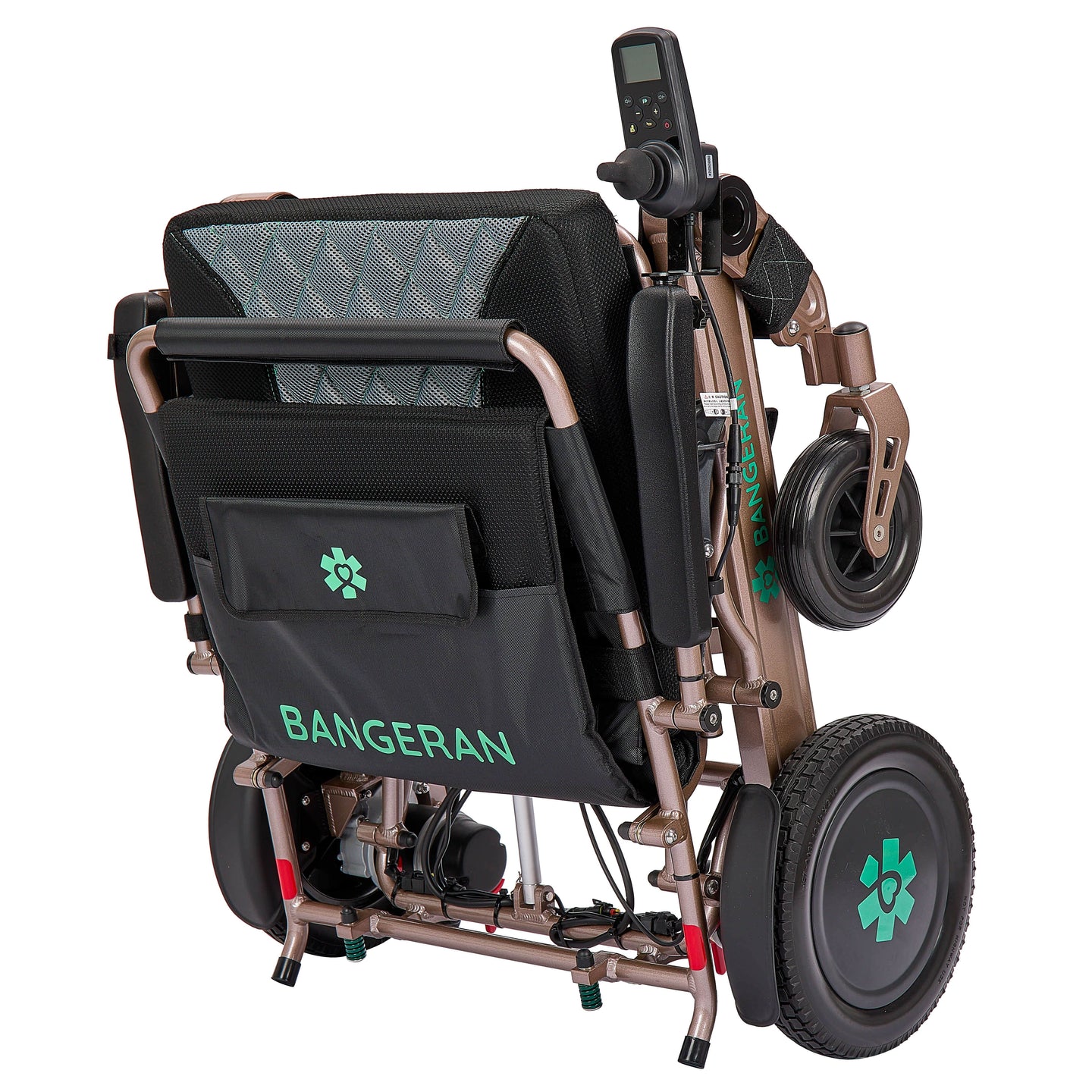 Fold and Travel Electric Wheelchair Heavy Duty Electric Wheelchair 22" Wide Seat Foldable Power Wheelchair 500 lbs Weight Capacity
