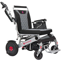 Fold and Travel Electric Wheelchair Heavy Duty Electric Wheelchair 22" Wide Seat Foldable Power Wheelchair 500 lbs Weight Capacity