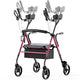 Fold & Travel Mobility accessibility equipment Dual-Use Upright Rollator Walker with Seat C1334A