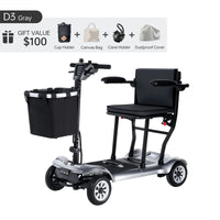 Fold & Travel Mobility Mobility Scooter Paiseec Lightweight Mobility Scooter D3