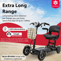Fold & Travel Mobility Mobility Scooter Scooter Cruiser City Medical Mobility Big Seat