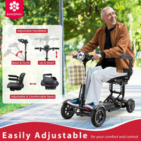 Fold & Travel Mobility Mobility Scooter Scooter Cruiser City Medical Mobility Big Seat Red