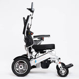 Heavy Duty Electric Wheelchair 22" Wide Seat Foldable Power Wheelchair - SILVER