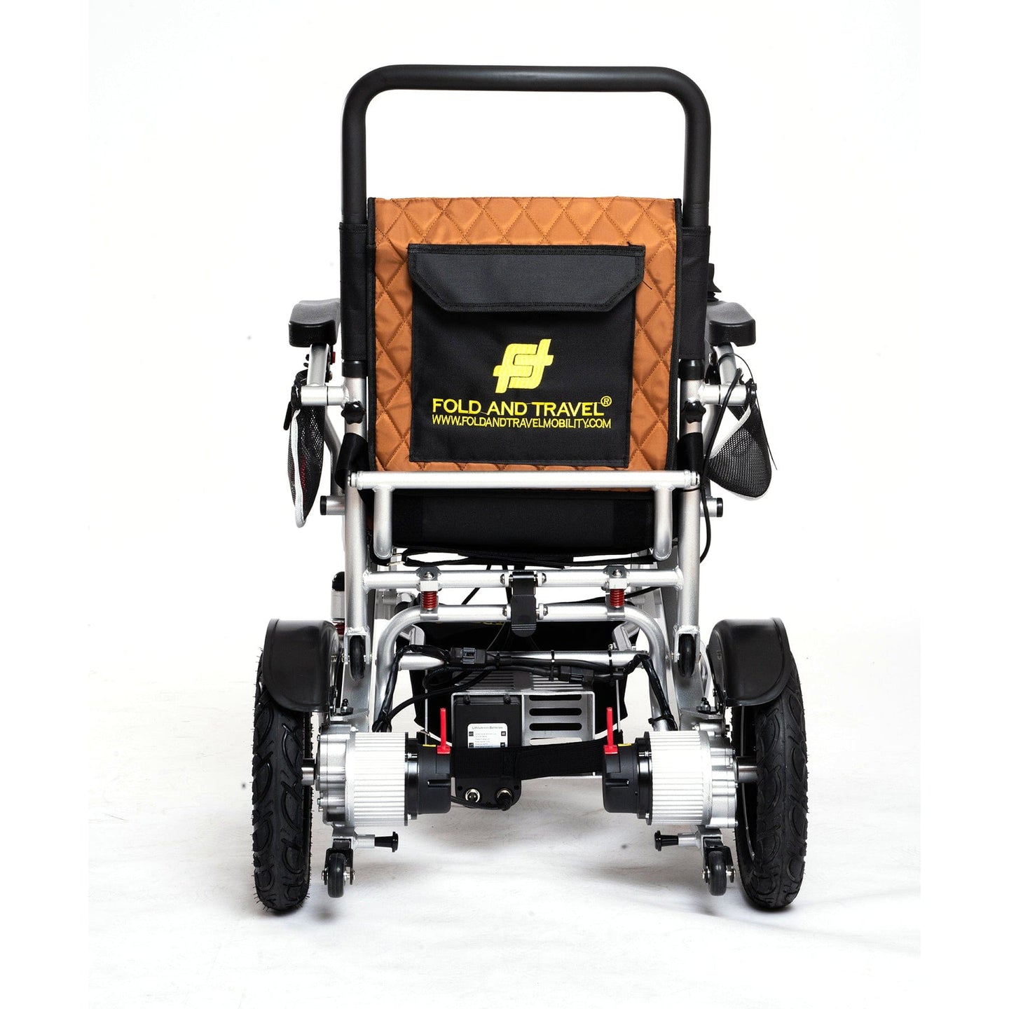 Fold and Travel Electric Wheelchair Remote Control Electric Wheelchair Mobility Power Wheelchair with Lithium Battery