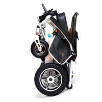 Fold and Travel Electric Wheelchair Remote Control Electric Wheelchair Mobility Power Wheelchair with Lithium Battery