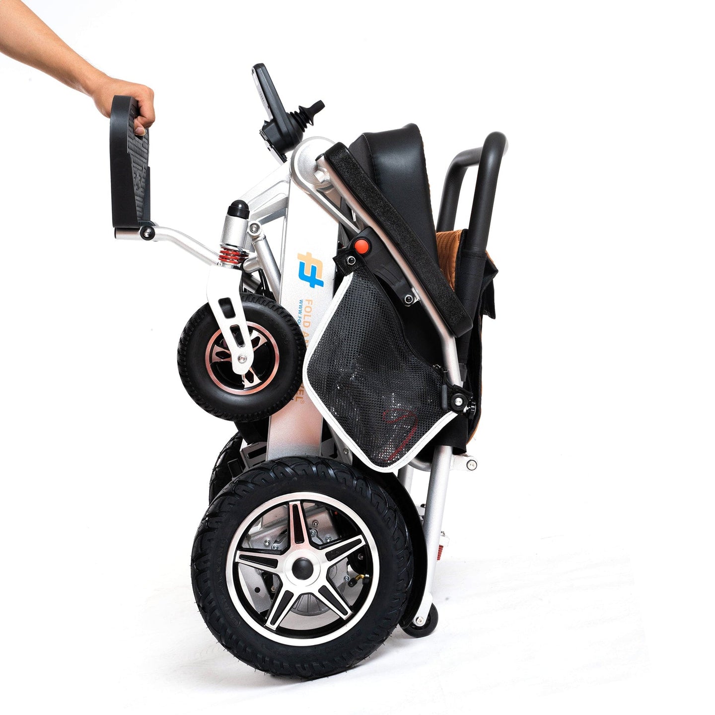 Fold and Travel Electric Wheelchair Remote Control Electric Wheelchair Mobility Power Wheelchair with Lithium Battery