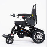 Heavy Duty Electric Wheelchair 22" Wide Seat Foldable Power Wheelchair - BLACK