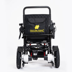 Heavy Duty Electric Wheelchair 22" Wide Seat Foldable Power Wheelchair - BLACK