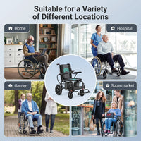 Fold & Travel Mobility accessibility equipment E310H Folding Heavy-Duty Electric Wheelchair