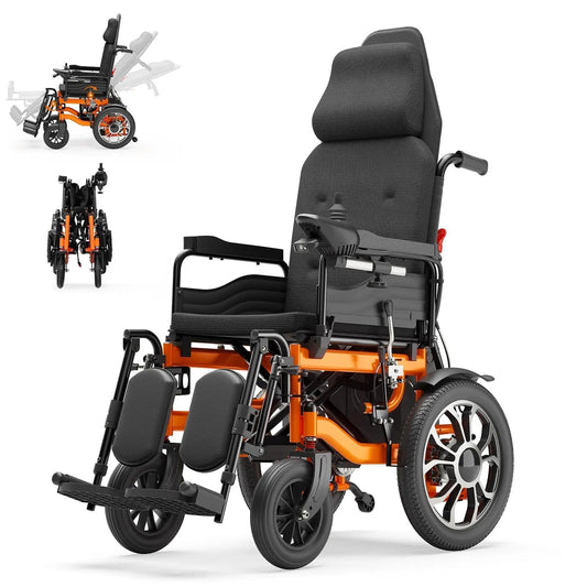 Fold & Travel Mobility accessibility equipment 160° Adjustable Backrest Reclining Electric Wheelchair E310S