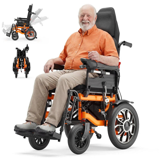 Fold & Travel Mobility accessibility equipment 160° Adjustable Backrest Reclining Electric Wheelchair E310S