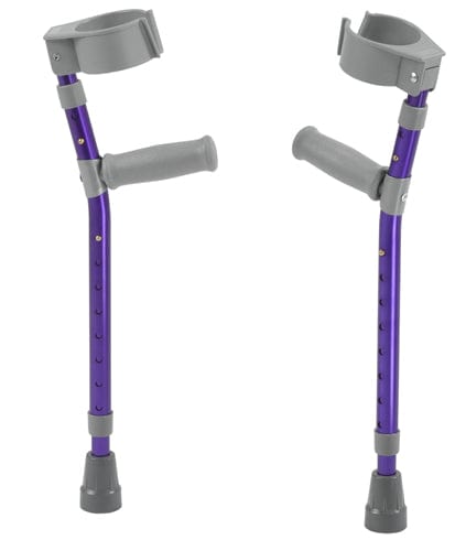 Complete Medical Mobility Products Pediatric Forearm Crutches(pr) Knight Blue 4'4"-5'5" Ht