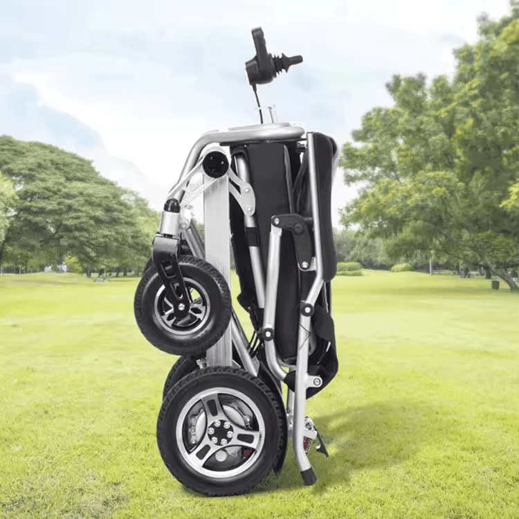 Fold & Travel Mobility Electric Wheelchair Super Lightweight Folding Electric Wheelchair Ready to Travel 43 lbs Only