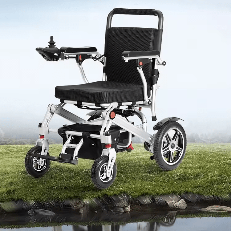 Fold & Travel Mobility Electric Wheelchair Super Lightweight Folding Electric Wheelchair Ready to Travel 43 lbs Only