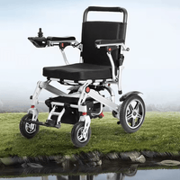 Fold & Travel Mobility Electric Wheelchair Super Lightweight Folding Electric Wheelchair Ready to Travel 43 lbs Only