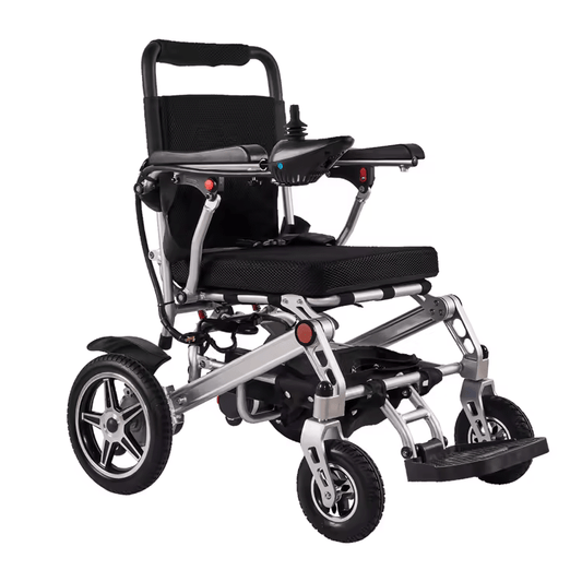 Fold & Travel Mobility Electric Wheelchair Super Lightweight Folding Electric Wheelchair Ready to Travel 43 lbs Only