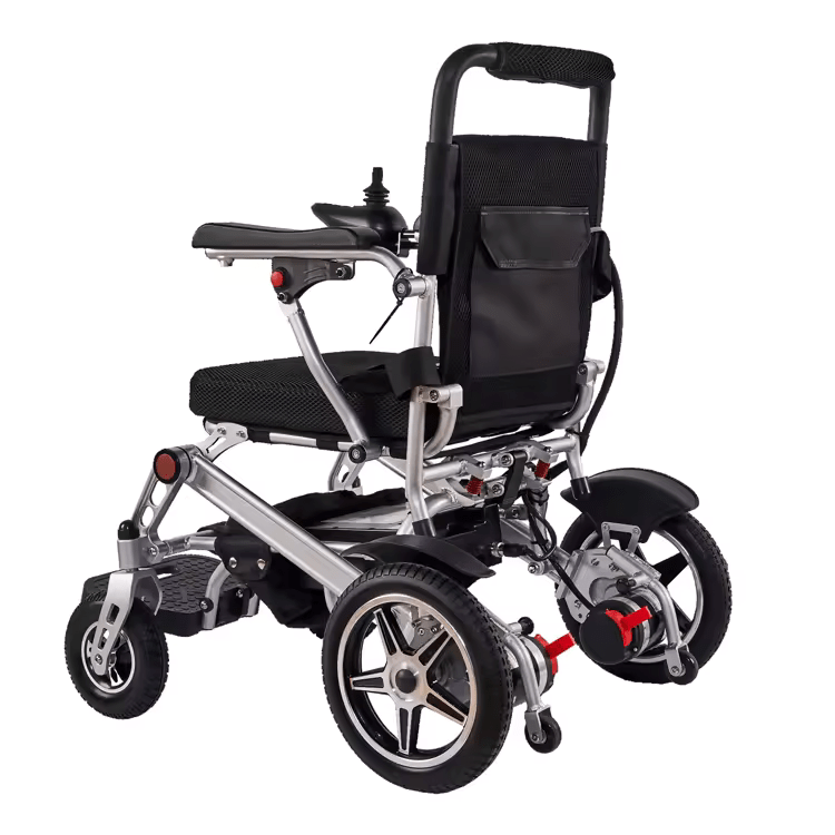 Fold & Travel Mobility Electric Wheelchair Super Lightweight Folding Electric Wheelchair Ready to Travel 43 lbs Only