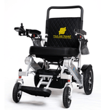 Heavy Duty Electric Wheelchair 22" Wide Seat Foldable Power Wheelchair - SILVER