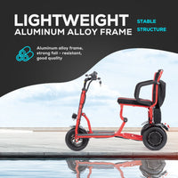 Fold & Travel Mobility Mobility Scooter Folding Electric Mobility Scooter 3 Wheel Lightweight Portable Power Travel Scooters