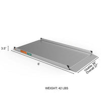 Complete Medical Wheelchairs & Accessories Gateway Solid Surface Portable 3G Ramp, 6', Aluminum