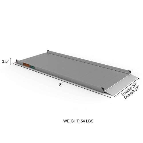 Complete Medical Wheelchairs & Accessories Gateway Solid Surface Portable 3G Ramp, 8', Aluminum