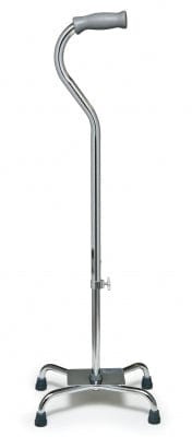 Complete Medical Mobility Products Lumex Silver Collection Quad Cane-Low Prof-Alum Sm Base(Ea)