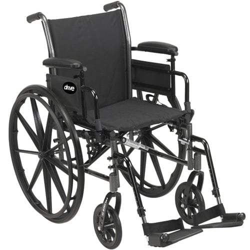 Complete Medical Wheelchairs & Accessories Cruiser 3 Wheelchair, 18" Flip Back Full Arm