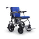 Fold & Travel Mobility WHEELCHAIR KANO (Blue) -Foldable Electric Wheelchair, Travel Size, User-Friendly