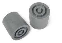 Complete Medical Mobility Products Walker Tip Replacements Gray 1" (I.D.) Set/2