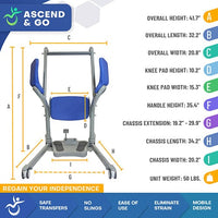Complete Medical Aids to Daily Living Ascend & Go Sit to Stand Patient Lift