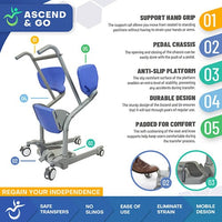 Complete Medical Aids to Daily Living Ascend & Go Sit to Stand Patient Lift