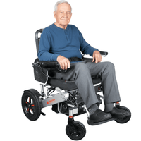 Fold & Travel Mobility Electric Wheelchair Mammoth 22 Portable Ergonomic Electric Adult Wheelchair