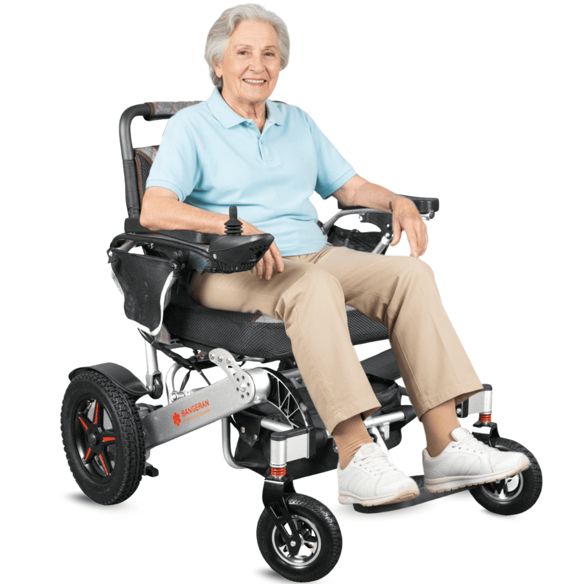 Fold & Travel Mobility Electric Wheelchair Mammoth Ergonomic All Terrain Compact Electric Wheelchair