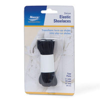 Complete Medical Aids to Daily Living Elastic Shoelaces, 37", White PK/2 Pair