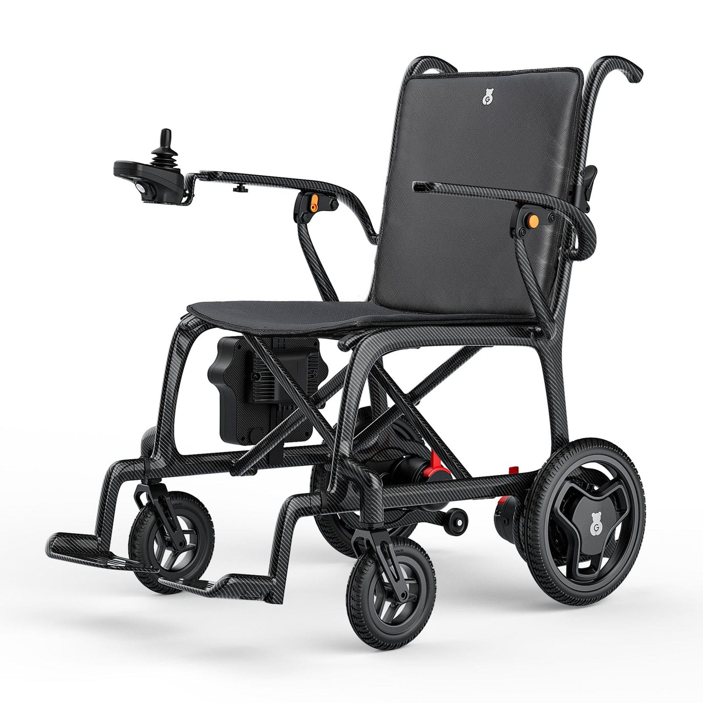 Fold & Travel Mobility Gray Paiseec Carbon Fiber Electric Wheelchair Q5