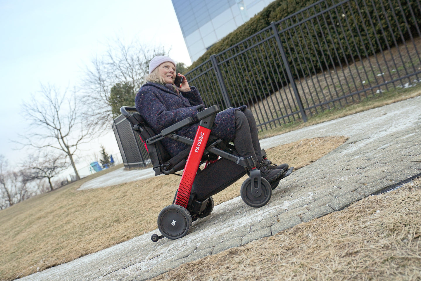 Fold & Travel Mobility Paiseec 2-in-1 Electric Wheelchair W1 Lightweight Foldable Compact