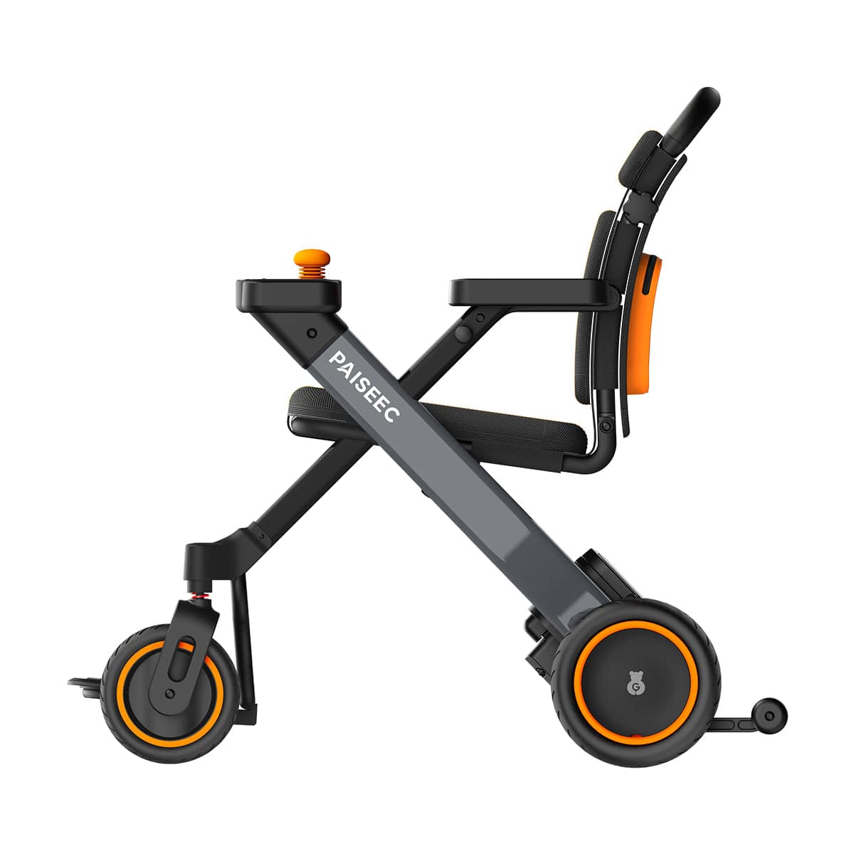 Fold & Travel Mobility Paiseec 2-in-1 Electric Wheelchair W1 Lightweight Foldable Compact