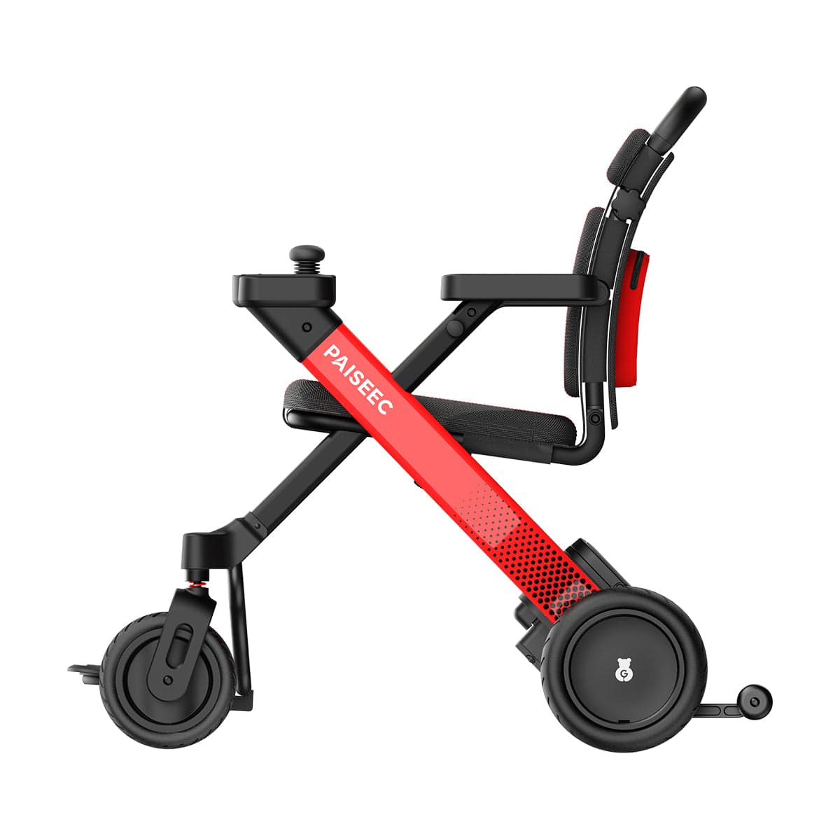 Fold & Travel Mobility Paiseec 2-in-1 Electric Wheelchair W1 Lightweight Foldable Compact
