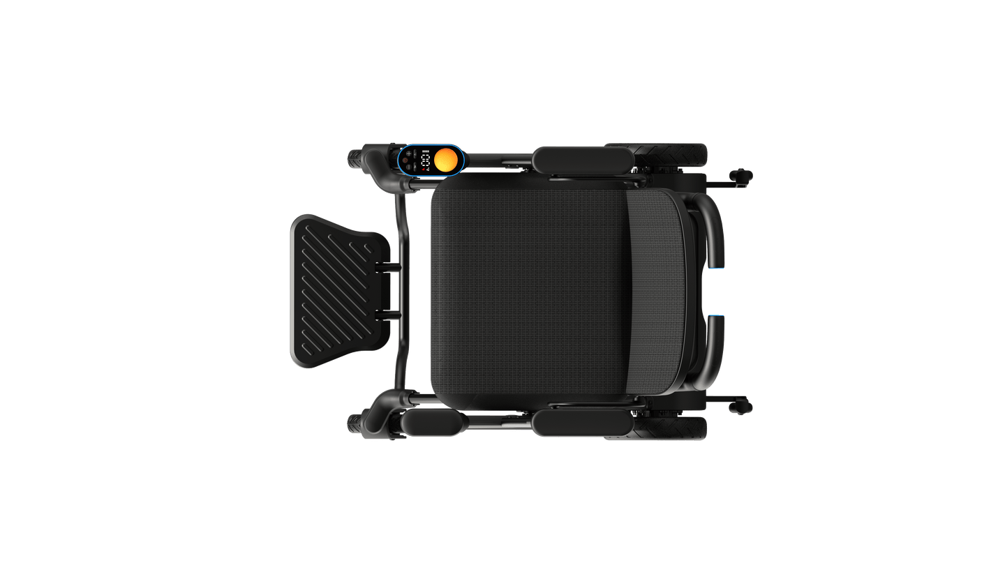 Fold & Travel Mobility Paiseec 3-in-1 Electric Wheelchair Smart Walker Rollator Transport Wheelchair W3
